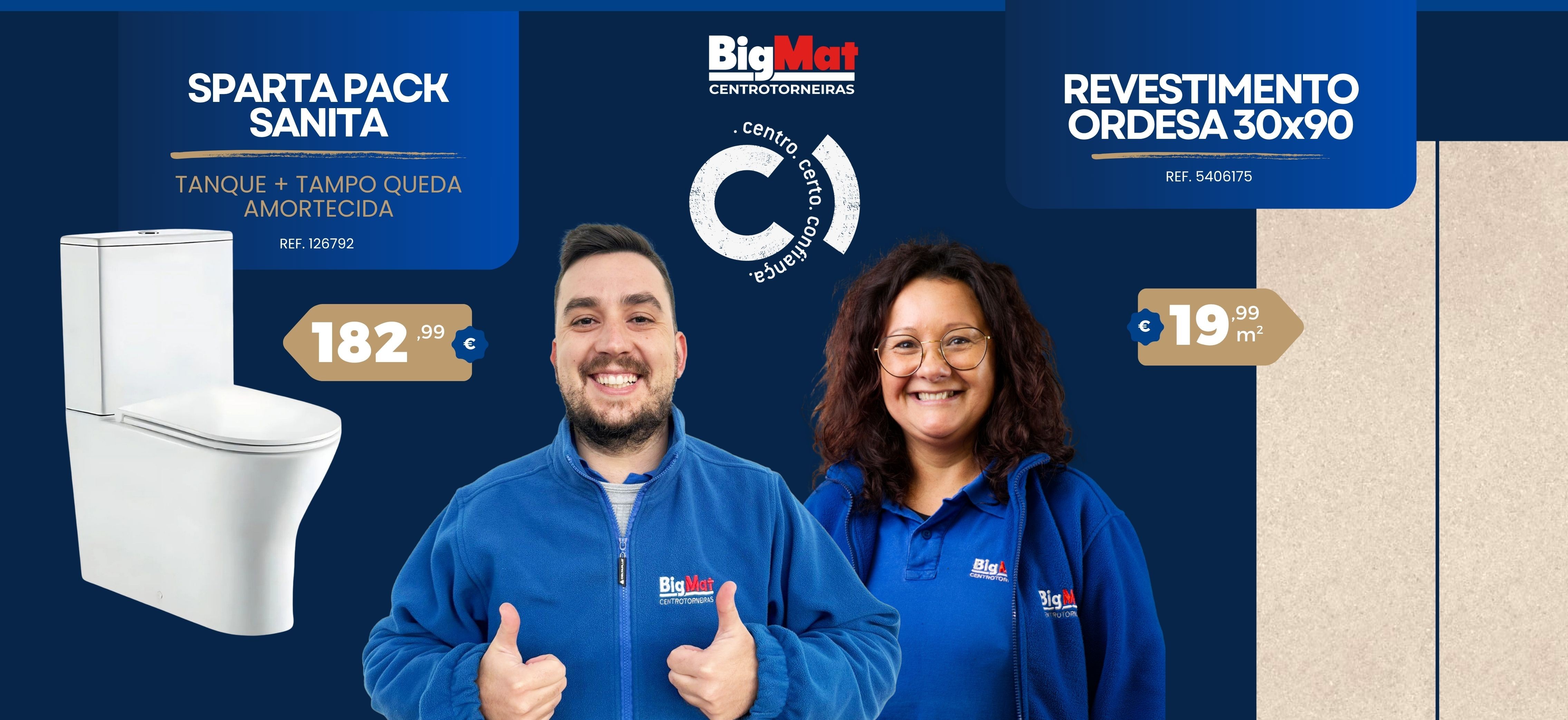 Pack Sanita Sparta + Revestimento Ordesa